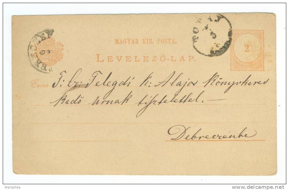 1876: Lot De 6 Entiers Anciens Voyagés, Dont 1 Avec Complément D'affrt. Pour Paris - Postal Stationery