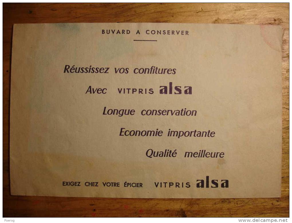 ANCIEN BUVARD - ALSA - ALSASTICKS - 1/2 - Alimentaire