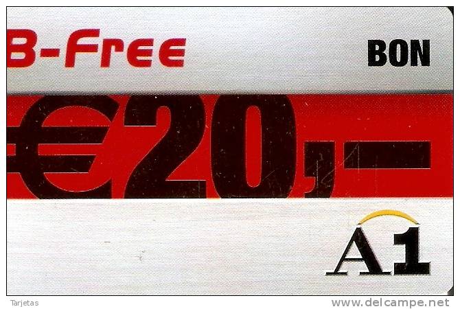 TARJETA DE AUSTRIA DE B-FREE DE 20 EUROS - Austria