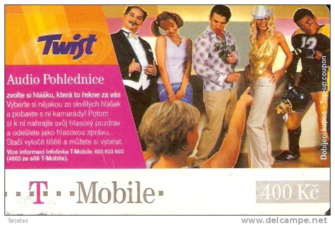 TARJETA DE LA REP. CHECA DE 400 KC DE T MOBILE   TWIST - Tchéquie