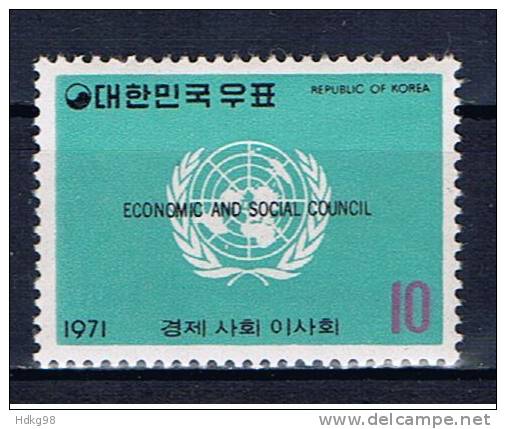 ROK+ Korea 1971 Mi 779 Mnh Wirtschafts- Und Sozialrat - Korea (Zuid)