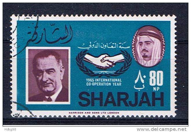 Schardscha+ 1966 Mi 216 Lyndon B. Johnson - Sharjah