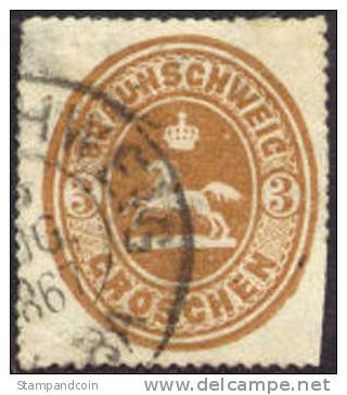 Brunswick #26 Used 3gr From 1865 - Braunschweig