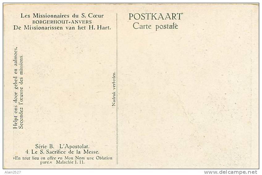 BORGERHOUT-ANVERS - Les Missionnaires Du S. Coeur - Série B - L'Apostolat  -  4. Le S. Sacrifice De La Messe - Autres & Non Classés