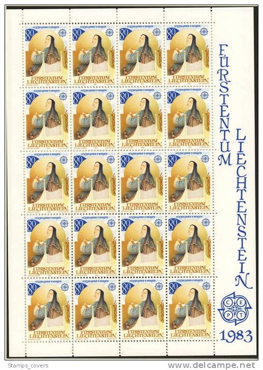 LIECHTENSTEIN MNH** MICHEL KB 816/17 EUROPA 1983 FEUILLETS SHEETS - 1983