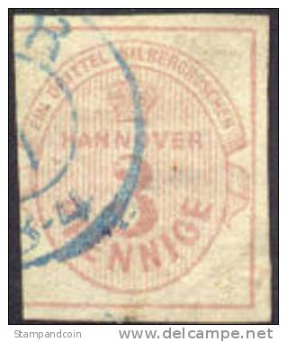 Hanover #16 Used 3pf From 1859 - Hannover