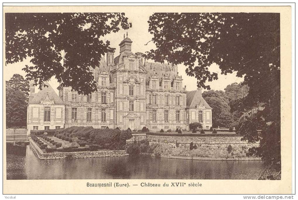 Cp , 27 , BEAUMESNIL , Château Du XVIIe Siècle - Beaumesnil