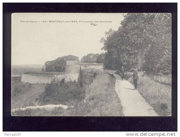 Montreuil Sur Mer Promenade Des Remparts édit.MTIL N° 140 Animée   Belle Carte - Montreuil