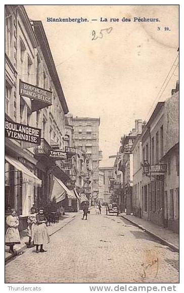 BLANKENBERGHE BLANKENBERGE LA RUE DES PECHEURS ATTELAGE - Blankenberge