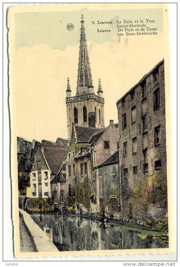 LEUVEN- DE DIJLE EN DE TOREN VAN SINTE-GEERTRUIDA - Leuven