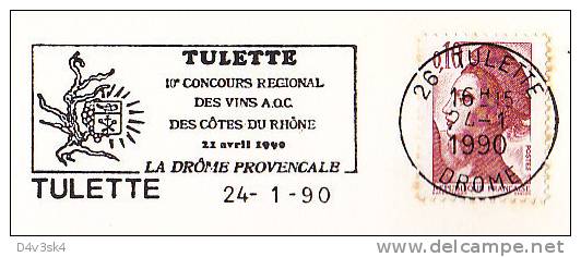 1990 France 26 Drome Tulette Rhone Vins Vendanges Vigne Vignobles Wine Festival Vineyard Wines Vini Enologia Vigneti - Wines & Alcohols