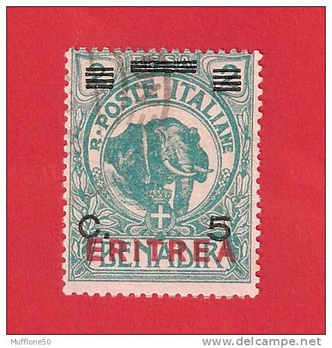 Italia-Eritrea 1924. Francobollo   - Soprastampato "ERITREA" (in ROSSO) E C. 5 Su 2c. . - Eritrée