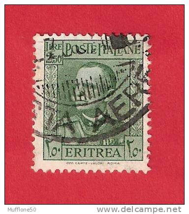 Italia-Eritrea 1931. Francobollo Verde Lire 2,50  - Effige Di Vittorio Emanuele III. - Eritrea