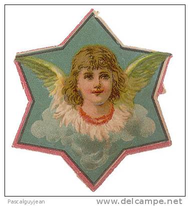 DECOUPI ANCIEN ANGE DANS UNE ETOILE - DIE-CUT - Angels