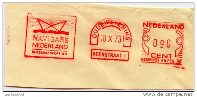 NL Nice Cut Pictorial Top Meter NAVIGARE NEDERLAND Oudewetering 18-3-1973 - Andere(Zee)