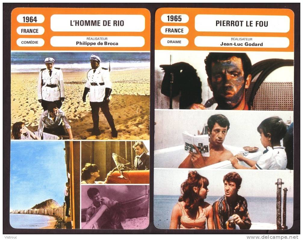 10 Fiches Cinéma (10 Scans) : Filmographie De  1964 à 67, Avec  U. ANDRESS,J. ROCHEFORT, J-P. BELMONDO, S.LOREN... - Altri & Non Classificati
