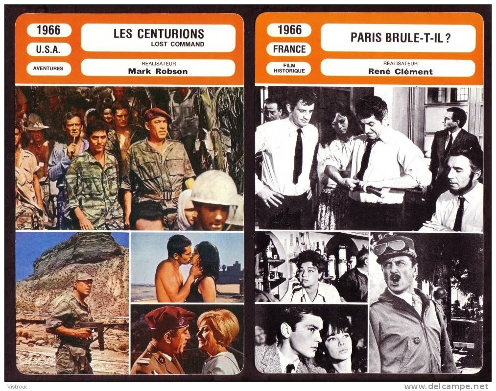 10 Fiches Cinéma (10 Scans) : Filmographie De  1964 à 67, Avec  U. ANDRESS,J. ROCHEFORT, J-P. BELMONDO, S.LOREN... - Altri & Non Classificati