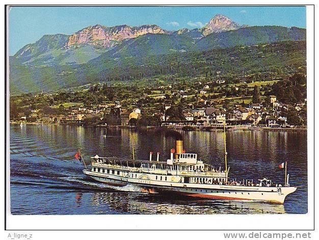 RR Bateau Au Large Des Cotes Française Le Savoie Sur Le Lac Léman Dent D'Oche - Autres & Non Classés