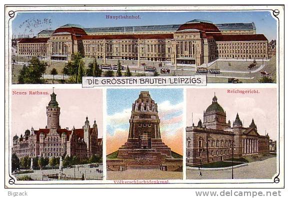 DR AK Die Größten Bauten Leipzigs EF Minr.85I SST Int. Bau-Fach-Ausstellung 16.7.13 - Briefe U. Dokumente