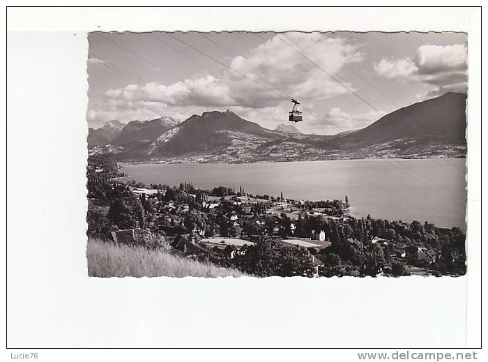 VEYRIER -  Vue Générale - Le Téléphérique, Le Massif Des Bauges Et Le Col De Leschaux  - N°  739 - Veyrier