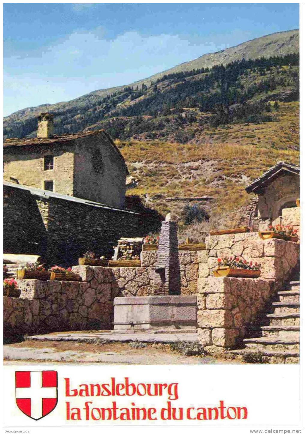 VAL CENIS LANSLEBOURG Savoie 73 : Fontaine Du Canton - Val Cenis