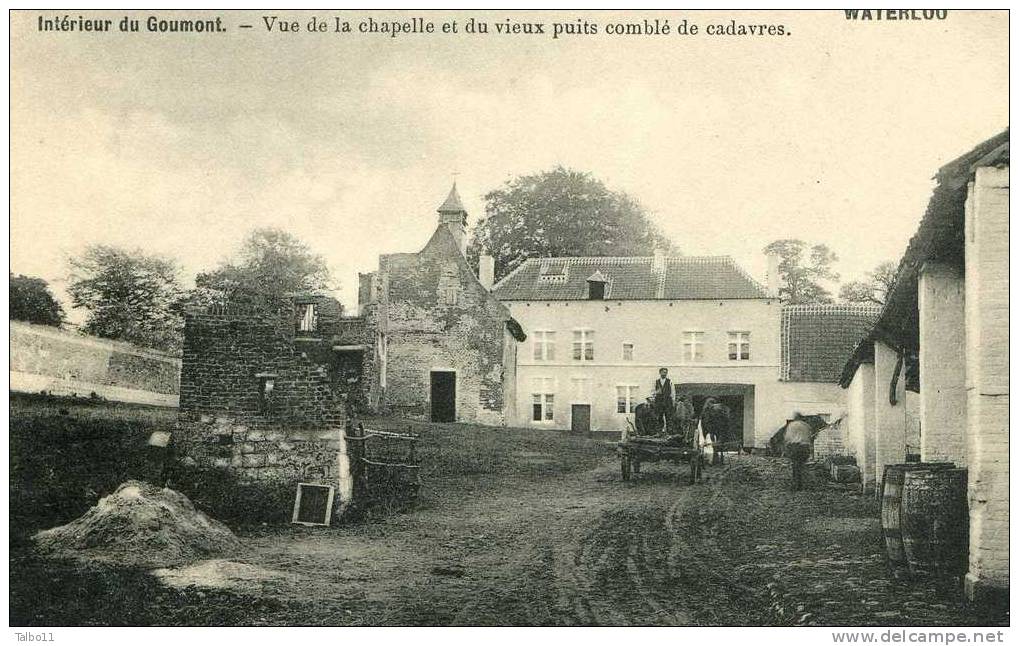 WATERLO - Intérieur Du Goumont - Vue De La Chapelle Et Du Vieux Puits Comblé De Cadavres - Eigenbrakel