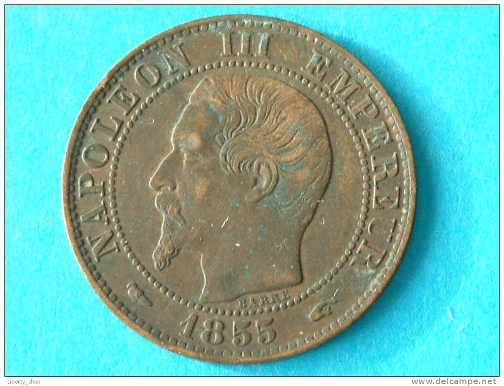 1855 A - 5 CENTIMES / KM 777.1 ( For Grade, Please See Photo ) !! - Autres & Non Classés