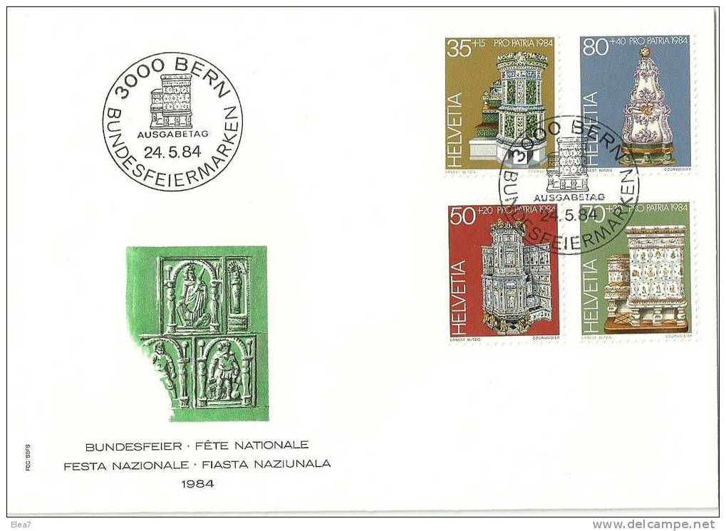 ENVELOPPE - Fête Nationale - Berne 24/05/1984 - Lettres & Documents