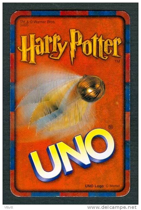 TRADING CARDS, CARTE : HARRY POTTER, Uno Logo Mattel, TM & Warner Bros (s02) - Harry Potter