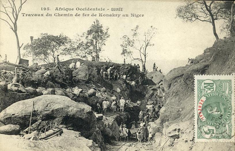 Afrique - Guinée - Construction Chemins De Fer - Guinée