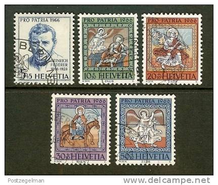 SWITZERLAND 1966 Used Stamp(s) Pro Patria 836-840 #3761 - Oblitérés