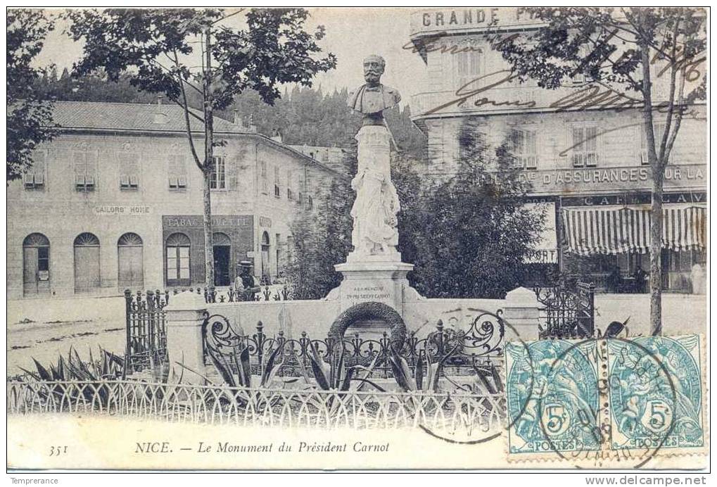 06 NICE - Le Monument Du Président Carnot  1908 - Bauwerke, Gebäude