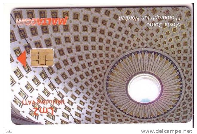 MOSTA CHURCH - Mosta Dome ( Malta - Rare Card  ) * Church Eglise Kirche Iglesia Chiesa Kerk Churches Religion * - Malte