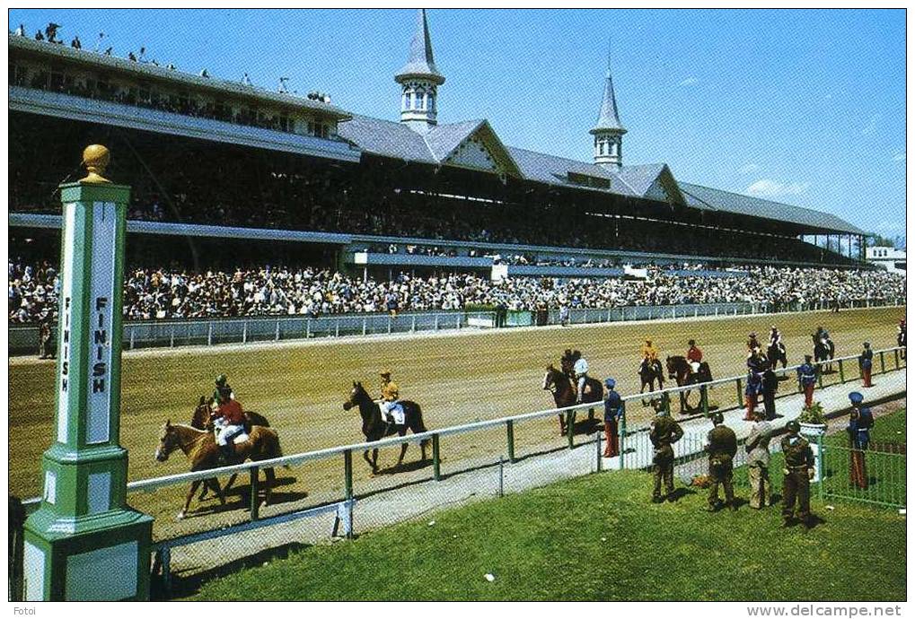 PHOTO POSTCARD DERBY AMERICA HORSE RACE LOUISVILLE KENTUCKY USA CARTE POSTALE - Andere & Zonder Classificatie