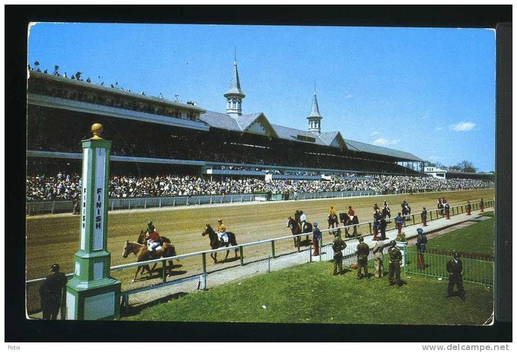 PHOTO POSTCARD DERBY AMERICA HORSE RACE LOUISVILLE KENTUCKY USA CARTE POSTALE - Andere & Zonder Classificatie