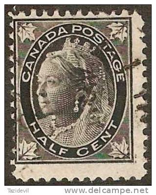 CANADA - 1877 ½c Queen Victoria. Scott 66. Used - Oblitérés