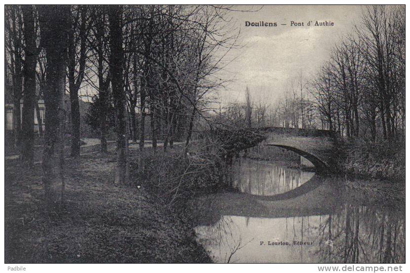 Carte Postale 80.   Doullens  Pont D'Authie Trés Beau Plan - Doullens