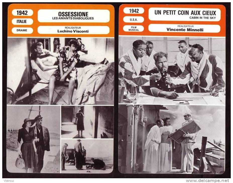 10 Fiches Cinéma (10 Scans) : Filmographie De  1942 Et 1943, Avec  F.GRAVEY, I. BERGMAN, M. PRESLE,.. - Autres & Non Classés