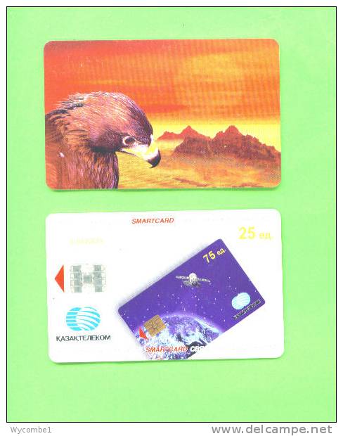 KAZAKHSTAN -  Chip Phonecard/Eagle At Sunset - Kasachstan