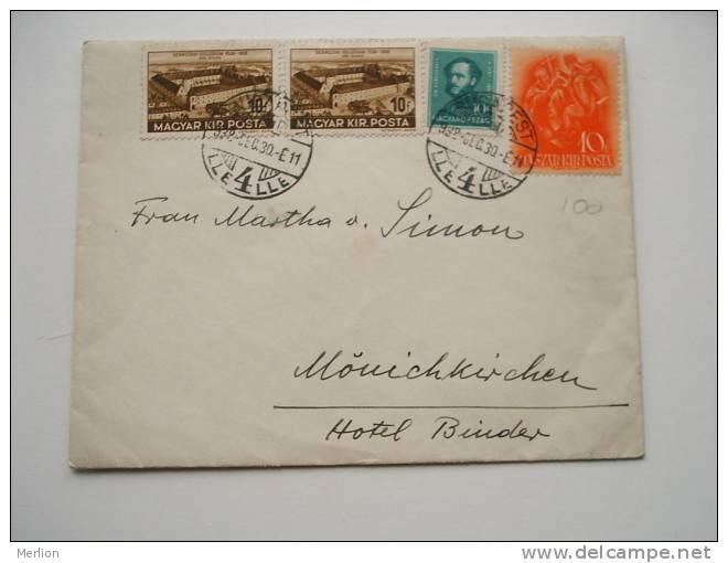 Hungary -    -cover  - 1938   VF  J599 - Used Stamps