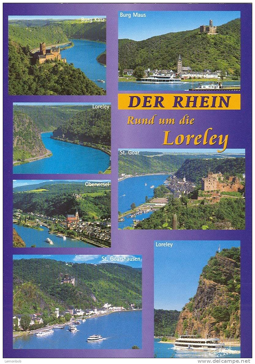 Germany - Deutschland - Der Rhein Rund Um Die Loreley Postcard [P758] - St. Goar