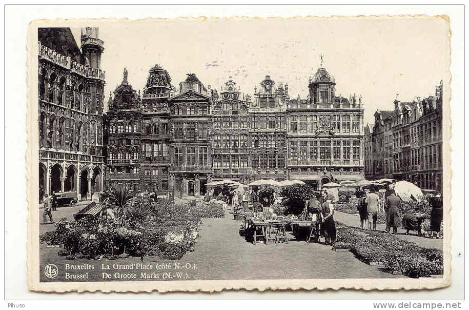 B2409 : BRUXELLES : De Groote Markt ( Bloemestalletjes) - Marchés