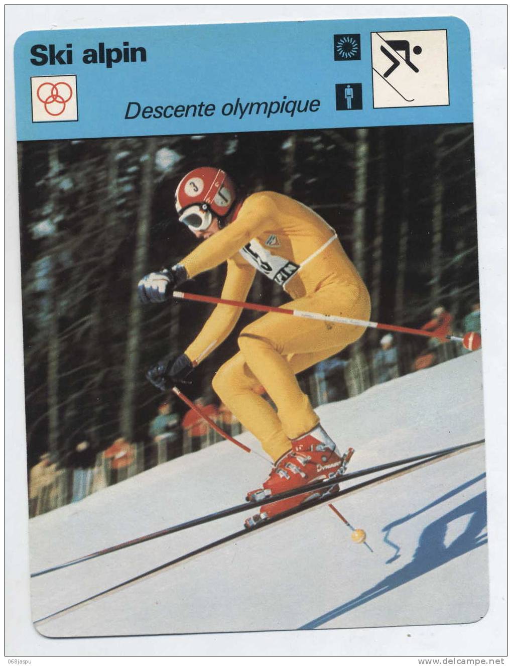 Fiche Ski Alpin Descende Olympique - Sports D'hiver