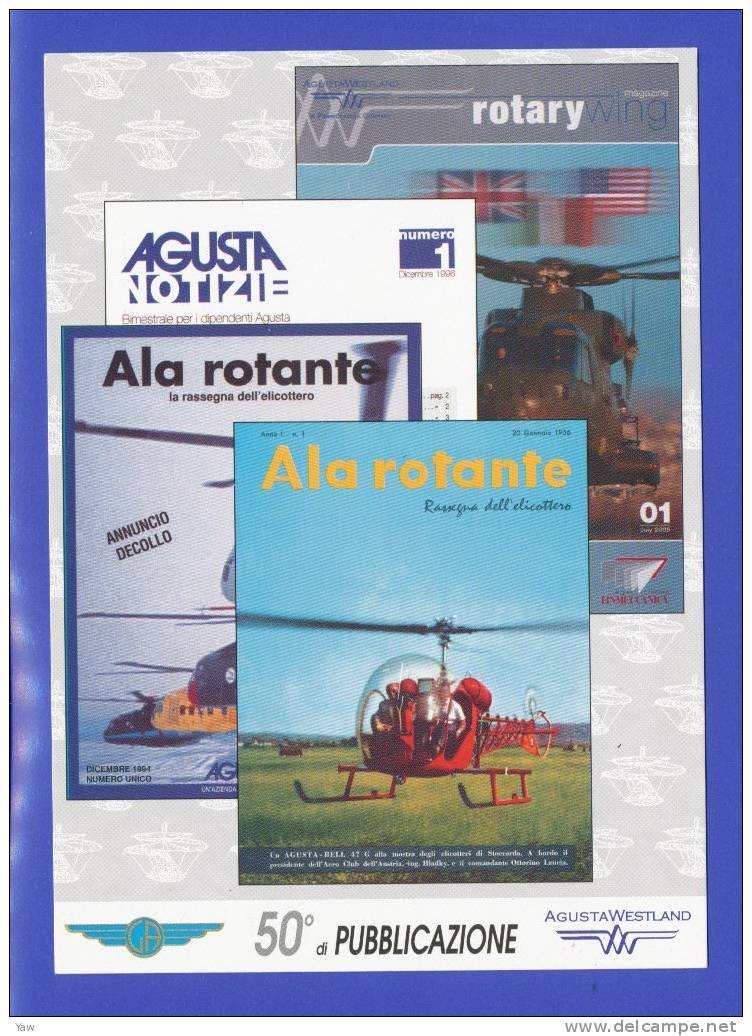 ITALIA 2006 CP 50 ANNI ALA ROTANTE, RASSEGNA ELICOTTERO. ROTARY WING. ANNULLO SPECIALE SAMARATE VA - Helicópteros