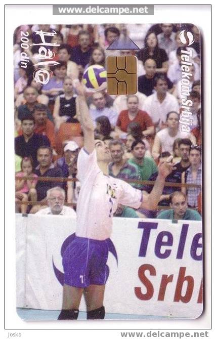 DULA MESTER  ( Serbia Rare Chip Card - Only 30.000 Ex. ) Volleyball Pallavolo Volley Ball Flugball Voleibol Sport - Jugoslawien