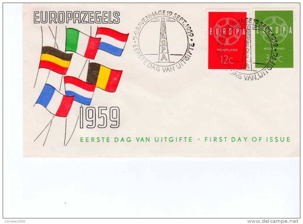 Netherlands 1959 FDC - 1959