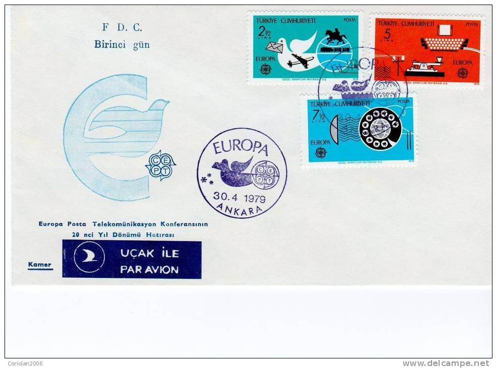 Turkey  1979 - FDC - 1979