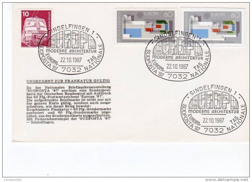 Germany 1987 / Special Cover With Special Cancellation - 1987