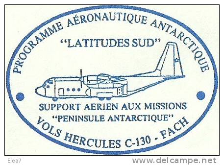 ENVELOPPE - Association Latitudes Sud - CHILI - 13/03/1987 - Antarktis-Expeditionen