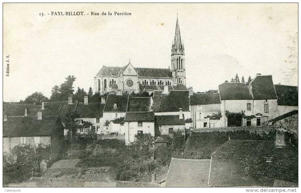 CPA Fayl Billot -Rue De La Perrière - Fayl-Billot